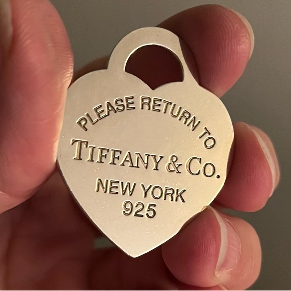 Tiffany & Co. Silver Extra Large Heart Tag Return to Tiffany Pendant CHARM ONLY - Picture 4 of 8